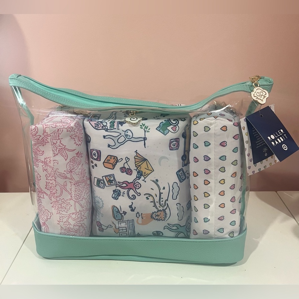 Roller Rabbit X Target 4pc Multi-Purpose Pouch Se… - image 1